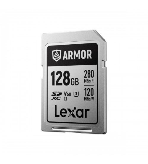 Lexar 128GB ARMOR SILVER UHS-II SDXC Memory Card (Promo Discount Rp. 170.000 Periode 15 Mei s/d 15 Juni 2025)
